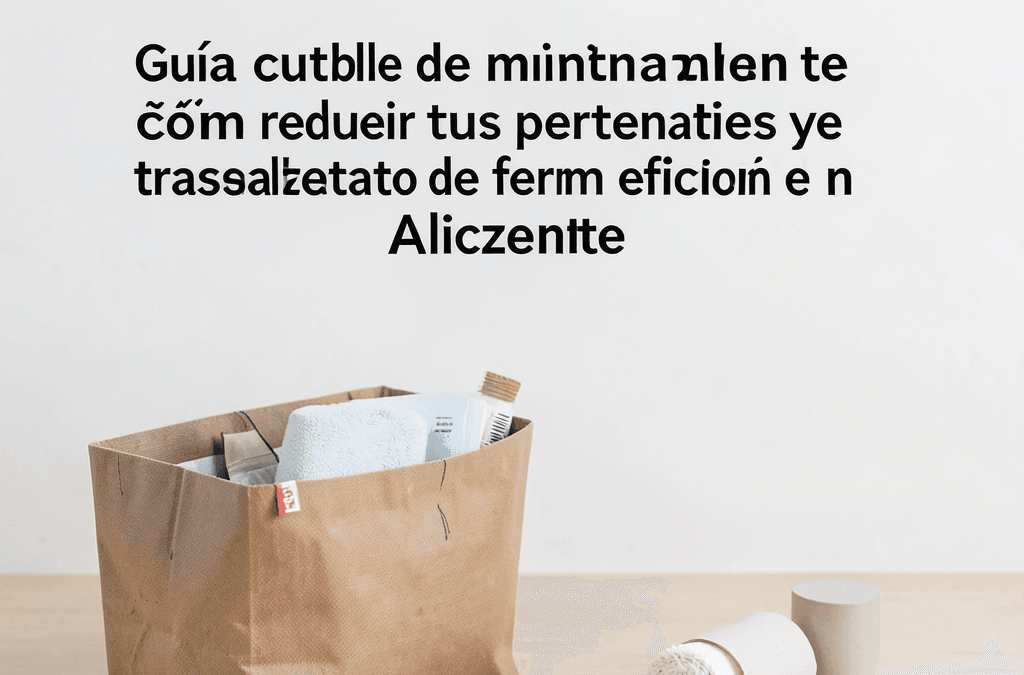 Guía completa de mudanzas y minimalismo en Alicante: cómo reducir tus pertenencias y trasladarte de forma eficiente