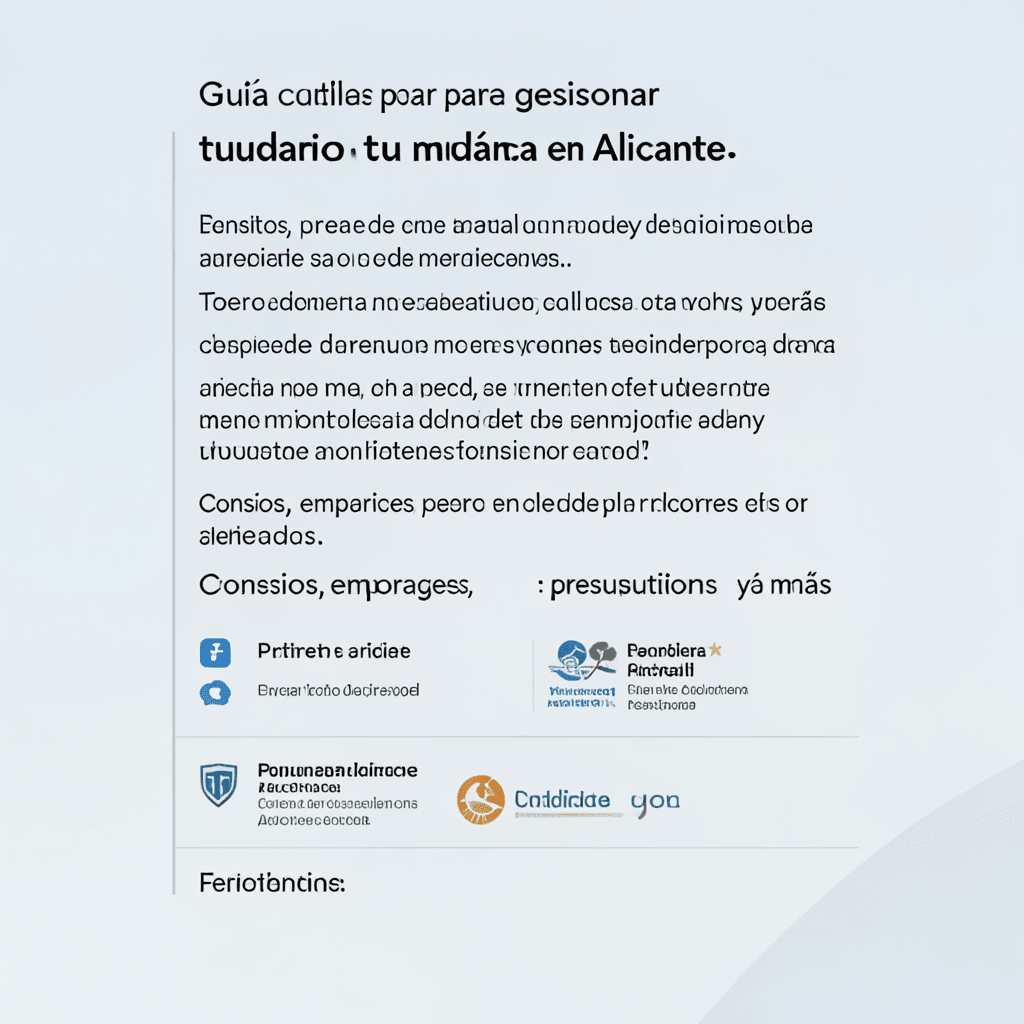Guía completa para gestionar tu mudanza en Alicante: consejos, empresas, presupuestos y más