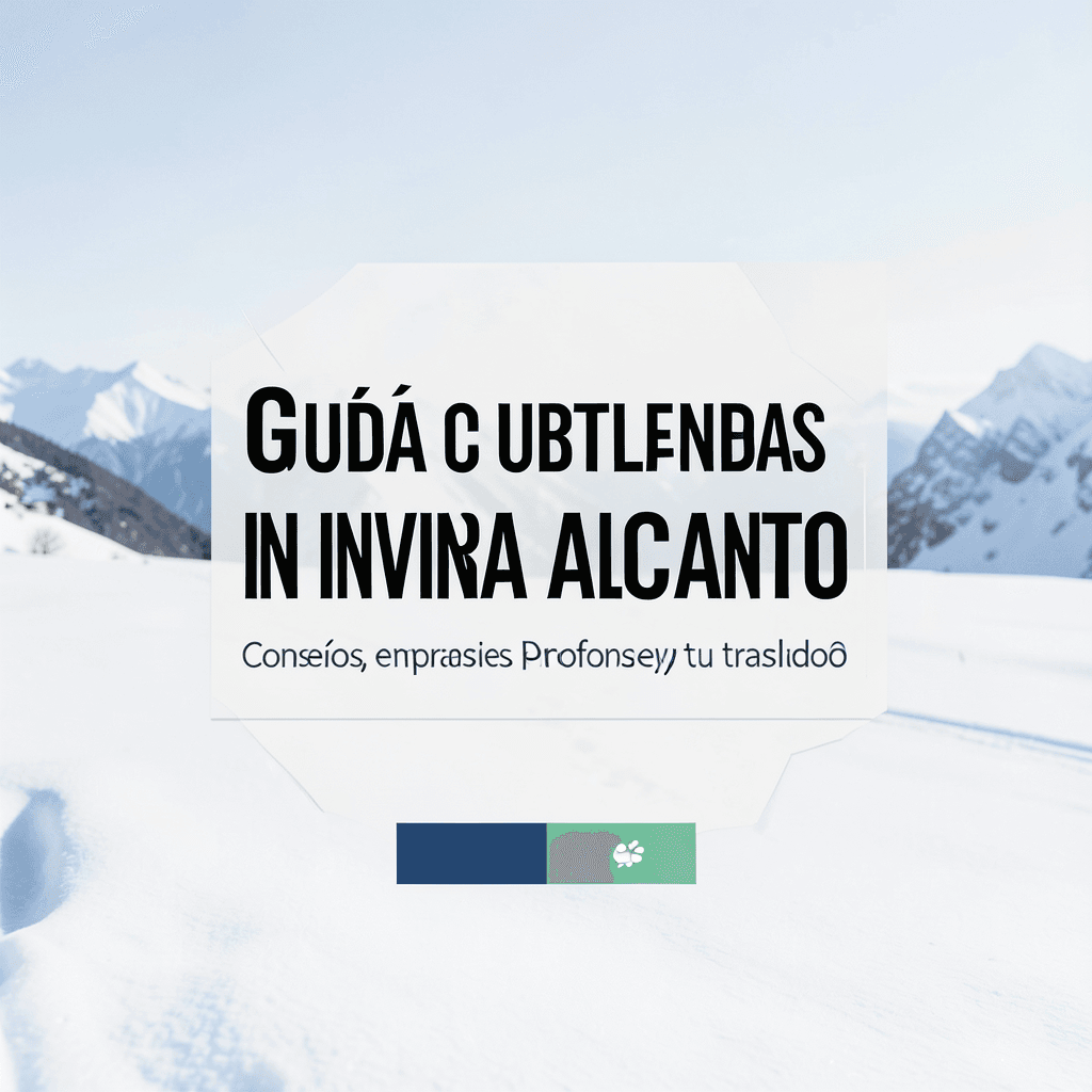 Guía completa para mudanzas en invierno en Alicante: consejos, empresas profesionales y ahorro en tu traslado