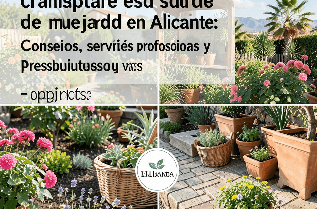 Guía completa para el transporte seguro de muebles de jardín en Alicante: Consejos, servicios profesionales y presupuestos